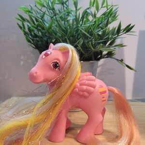 Pink Pony Toy with Colorful Mane